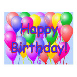 Happy Birthday Balloons Postcard