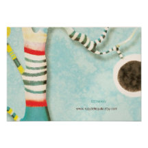 Happy Birthday Blue Tree Invitation