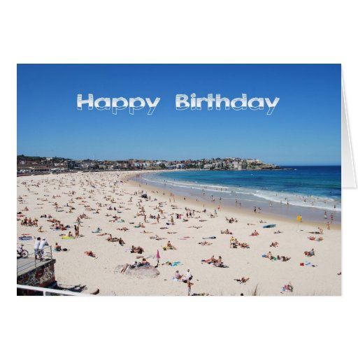 Happy Birthday, Bondi Beach, Sydney, Australia Greeting Card