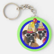 Happy Birthday Boxers keychain