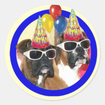 Happy Birthday Boxers stickers
