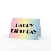 Happy Birthday Greeting Card