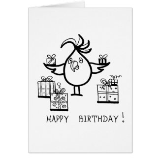 Happy Birthday cockatoos Greeting Card