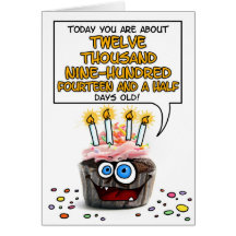 Happy Birthday Cupcake - 35 years old Cards