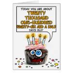 Happy Birthday Cupcake - 55 years old Card
