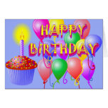 Happy Birthday Cupcake Card