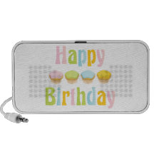 Happy Birthday Cupcakes Portable Speaker