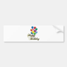 Happy Birthday - D4 Bumper Sticker