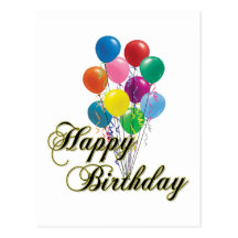 Happy Birthday - D4 Postcard
