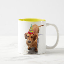 Happy Birthday Dachshund Large Mug