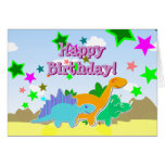 Happy Birthday Dinos Card