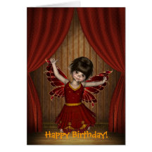 Happy Birthday Elfin Fairy Keldie Card