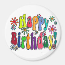 Happy Birthday Fridge Magnet