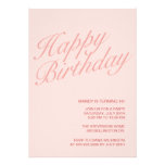 Happy Birthday invitations
