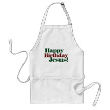 Happy Birthday Jesus it's Christmas Apron