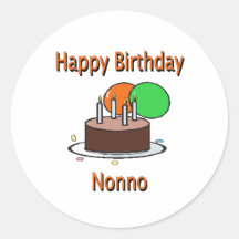 Happy Birthday Nonno Italian Grandpa Birthday Desi Stickers