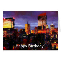 Happy birthday Nyc Greeting Card
