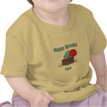 Happy Birthday Opa German Grandpa Birthday Design Tee Shirt