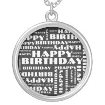 Happy Birthday Personalized Necklace