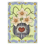 Happy Birthday Pocket Flowers Cards