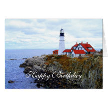 Happy Birthday, Portland Head Light House Card
