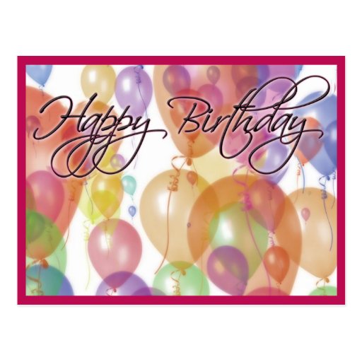 Happy Birthday Post Card