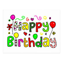 Happy Birthday Post Cards