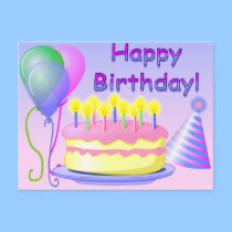Happy Birthday Postcard postcards