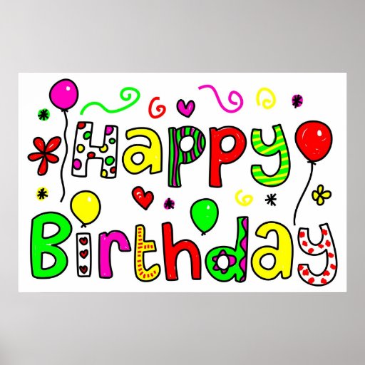 Happy Birthday Print