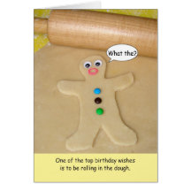 Happy Birthday Rolling in the Dough Greeting Card