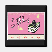 Happy Birthday Slice Magnet