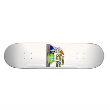 Happy Birthday Spider Web Old Man Skateboard Deck