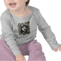 Happy Birthday - Stone Paws - Siberian Husky T Shirt