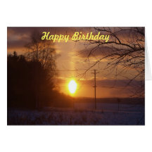 Happy Birthday Sunrise Greeting Cards