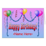 Happy Birthday Template Card