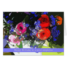 happy birthday to a great employee greeting cards