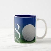 Happy Birthday to the 80 year old golf nut Coffee Mug