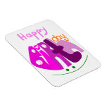 Happy Birthday with smile premium magnet magnets