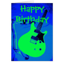 Happy Birthday You Rock Greeting Card