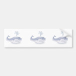 happy blue whale bumper stickers
