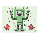 Happy Bot and Friends - PostCard