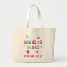Happy Bridesmaid Canvas Bags