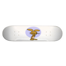 Happy Bunny Rabbit Custom Skateboard