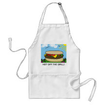 Happy Burger Day Apron Hot off the Grill