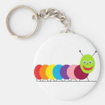 Happy Caterpillar Keychains