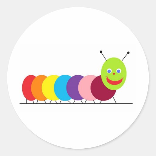 Happy Caterpillar Stickers