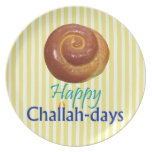 Happy Challah-days Rosh Hashanah Plate