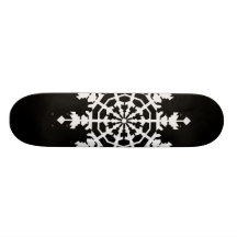 Happy Christmas - Ice Crystal - Snow Flake Custom Skate Board
