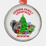 Happy Christmas Squirrel Ornament