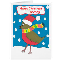 Happy Christmas Thomas Greeting Card